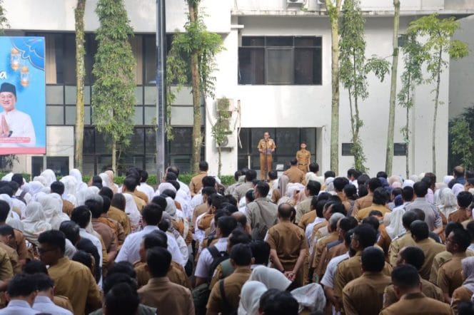 3 Program Prioritas Disampaikan Wali Kota Cimahi di Apel Pertama Hari Senin