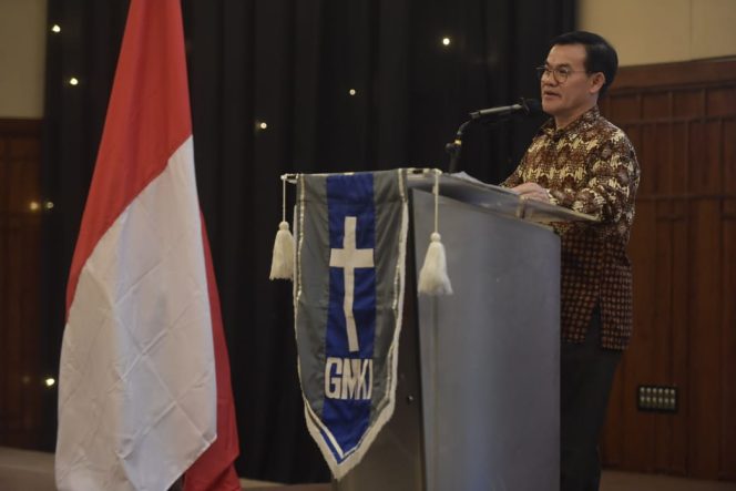 
					Kemenpora Yohan Hadiri Dies Natalis Gerakan Mahasiswa Kristen Indonesia (GMKI) Ke-75