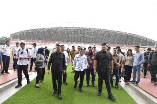 Menpora RI Dito Ariotedjo Meninjau Venue Jakabaring Sport City