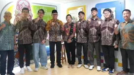 Pusat Prestasi Nasional (Puspresnas) Kemendikdasmen di Jakarta pada Kamis (24/7/2025) saat mengirimkan empat siswa terbaik untuk berkompetisi di ajang Olimpiade Informatika Internasional atau International Olympiad in Informatics (IOI). ANTARA/HO-Humas Kemendikdasmen