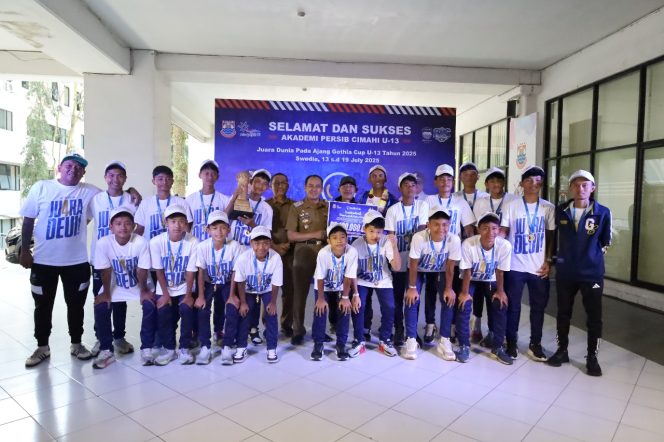 Pemkot Cimahi Gelar Penyambutan Squad Akademi Persib Cimahi Yang Meraih Juara Dunia di International Gothia Cup U-13 Boys 2025