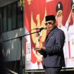 Wali Kota Cimahi selaku Pembina Upacara dalam gelaran upacara peringatan Hari Kesaktian Pancasila.