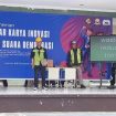Gelaran karya inovasi dan suara demokrasi SMKN 13 Bandung guna memilih ketua OSIS.