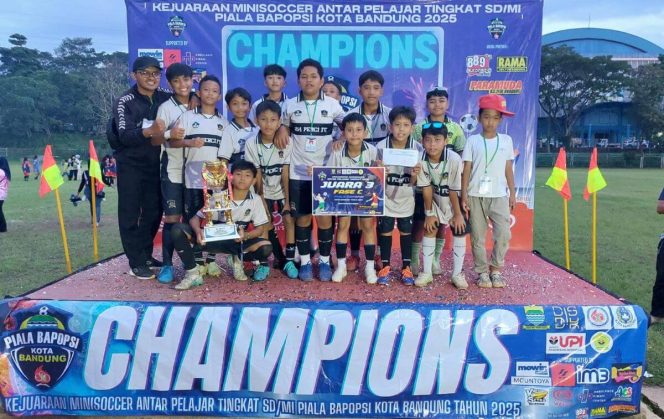 
Prestasi Membanggakan SDN 214 Perumnas Cijerah di Kejuaraan Minisoccer antar SD/MI Piala Bapopsi