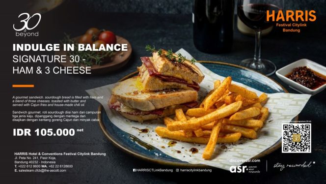 Rayakan 30 Tahun Ascott, HARRIS Hotel Bandung Hadirkan Promo Kuliner “Beyond Plates”