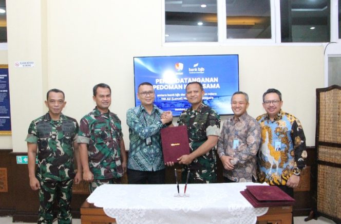 Dukung Kesejahteraan Anggota TNI AU, bank bjb Perluas Sinergi Strategis dengan Lanud Husein Sastranegara.