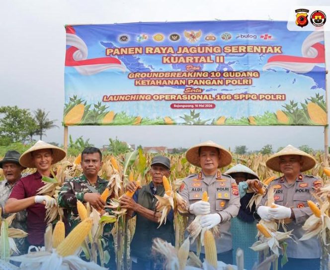 Panen Raya Serentak, Polresta Bandung Perkuat Ketahanan Pangan dan Resmikan Program Gizi Polri