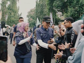 Wali Kota Cimahi, Ngatiyana, hadir saat membuka kegiatan CFD.