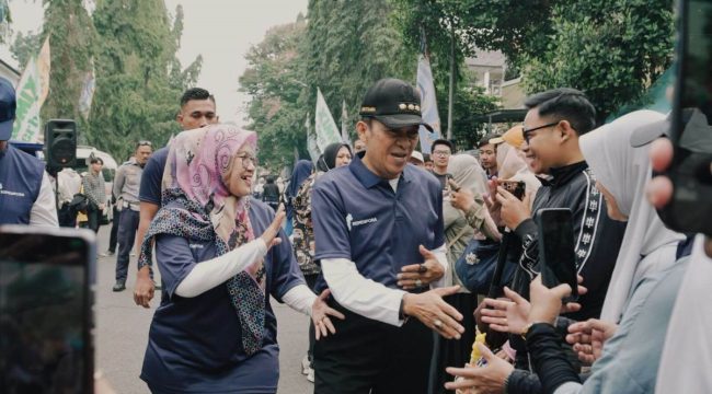 Wali Kota Cimahi, Ngatiyana, hadir saat membuka kegiatan CFD.