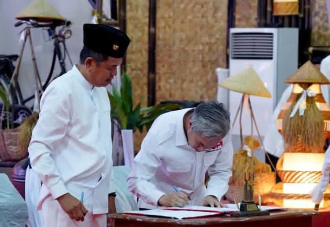 Penandatanganan yang dirangkaikan dengan kegiatan Munajat Cinta, Menjemput Tahun Baru dan Murid Baru 1 Muharam 1448 Hijriah.