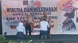 Wisuda dan Pelepasan Siswa kelas IX angkatan ke-46 dengan mengusung tagline 