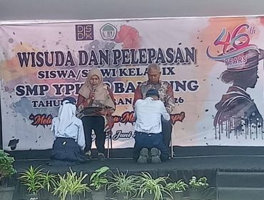 Wisuda dan Pelepasan Siswa kelas IX angkatan ke-46 dengan mengusung tagline