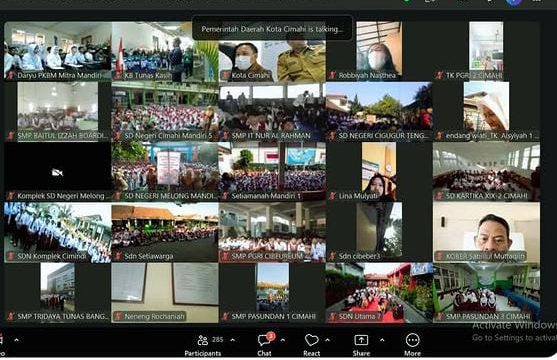 Pembukaan Masa Pengenalan Lingkungan Sekolah (MPLS) tahun ajaran 2026-2027 tingkat Kota Cimahi.