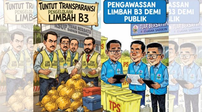 Ilustrasi - Keterbukaan informasi dalam pengelolaan Limbah Bahan Berbahaya dan Beracun (B3).