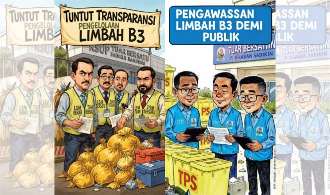 Ilustrasi - Keterbukaan informasi dalam pengelolaan Limbah Bahan Berbahaya dan Beracun (B3).
