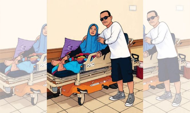 Ilustrasi Ketua Umum LSM Tuar Bersatu bersama istri.