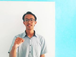 Koordinator Lapangan (Korlap) aksi, Robi Maulana.
