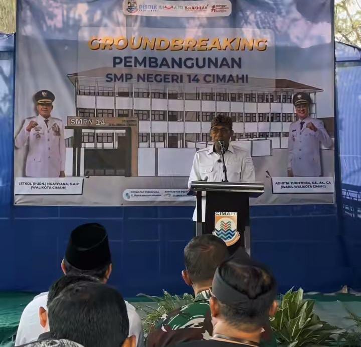 Wujud Pemerataan Sarana Prasarana Pendidikan, Ground Breaking Pembangunan SMP Negeri 14 Cimahi