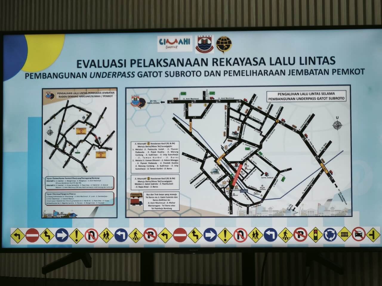 Evaluasi Pelaksaan Rekayasa Lalu Lintas Pembangnan Underpass Gatot Subroto dan Pemeliharaan Jembatan Pemkot Cimahi.