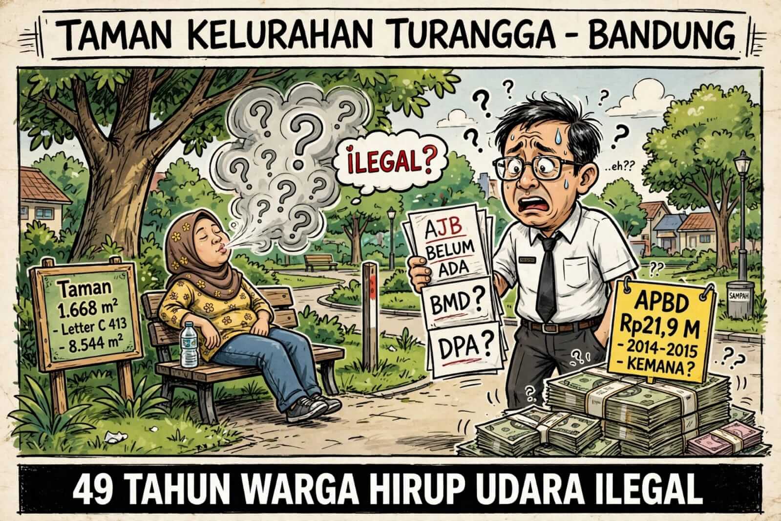 Ilustrasi - 49 Tahun Warga Hirup Udara Ilegal dalam Polemik lahan Letter C 413 Blok Sayang Kaak, Kelurahan Turangga, Kecamatan Lengkong, Kota Bandung.